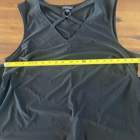 Ava & Grace Sleeveless Black Dress size 1X Stretchy Lightweight - Picture 6 of 9